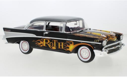 Chevrolet Bel Air 1/18 ACME Bel air black/Décorer Big Daddy Ed Roth 1957 diecast model cars