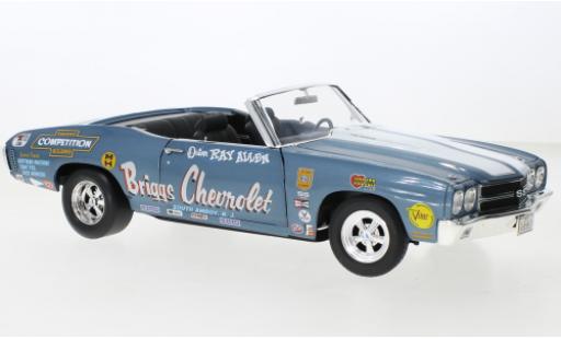 Diecast model cars Chevrolet Chevelle 1/18 ACME Convertible metallise blue/white Briggs 1970 Chevrolet Chevelle 1/18 ACME Convertible metallise blue/white Briggs 1970 diecast model cars