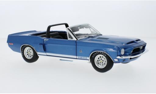 Diecast model cars Shelby GT 500 1/18 ACME Ford Mustang Cabriolet metallise blue 1968 Shelby GT 500 1/18 ACME Ford Mustang Cabriolet metallise blue 1968 diecast model cars