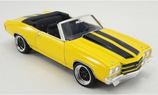 Chevrolet Chevelle 1/18 ACME Super Sport Convertible Restomod yellow/black 1970 diecast model cars
