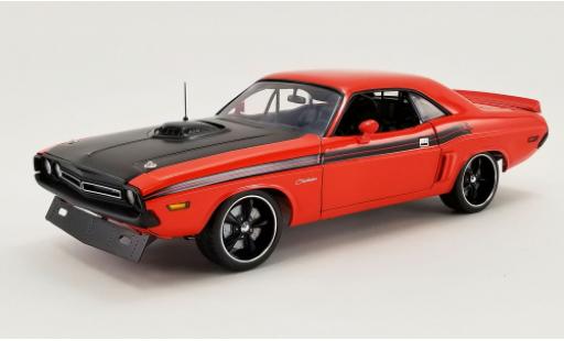 Dodge Challenger 1/18 ACME R/T HEMI orange/matt-black 1971 Fireball diecast model cars