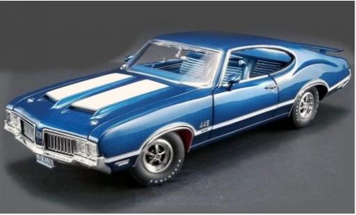 Oldsmobile 442 1/18 ACME W-30 metallic blue/white 1970 diecast model cars