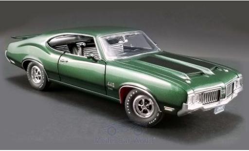 Oldsmobile 442 1/18 ACME W-30 metallic green/black 1970 diecast model cars