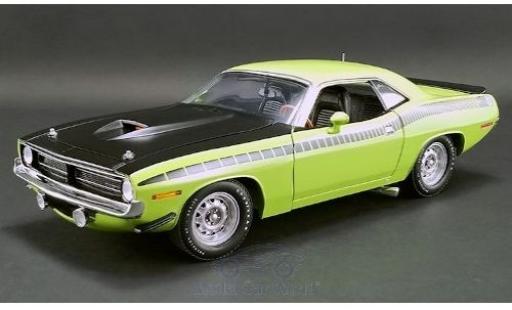 Diecast model cars Plymouth Barracuda 1/18 ACME AAR green/matt-black 1970 Plymouth Barracuda 1/18 ACME AAR green/matt-black 1970 diecast model cars