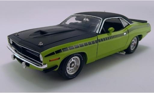 Diecast model cars Plymouth Barracuda 1/18 ACME AAR green/matt-black 1970 mit Vinyldach Plymouth Barracuda 1/18 ACME AAR green/matt-black 1970 mit Vinyldach diecast model cars
