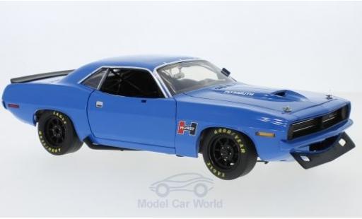 Diecast model cars Plymouth Cuda 1970 1/18 ACME Trans Am Street Version blue 1970 Plymouth Cuda 1970 1/18 ACME Trans Am Street Version blue 1970 diecast model cars