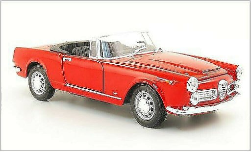 Alfa Romeo 2600 spider 1/24 Welly 2600 red 1960 diecast model cars