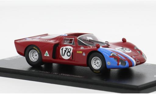 Alfa Romeo T33 1/43 Spark /2 Targa Florio 1968 #178 A.Pilette/R.Slotemaker 1:43 diecast model cars