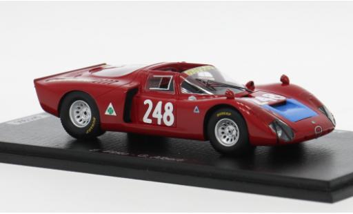 Alfa Romeo T33 1/43 Spark /2 Targa Florio 1969 #1969 E.Pinto/G.Alberti 1:43 diecast model cars