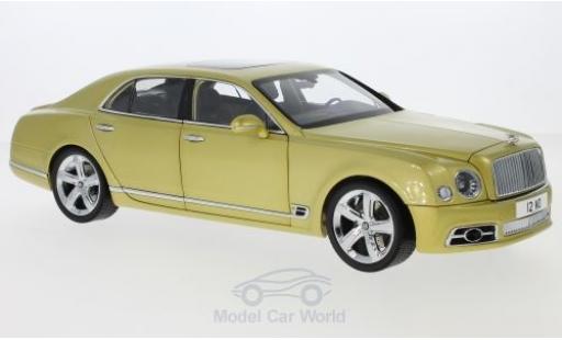 Bentley Mulsanne 1/18 Almost Real Speed gold 2017 diecast model cars