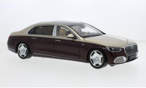 Diecast model cars Mercedes CLA 1/18 Almost Real Maybach Classe S metallise beige/metallise rot 2021 1:18 Mercedes CLA 1/18 Almost Real Maybach Classe S metallise beige/metallise rot 2021 1:18 diecast model cars