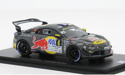 Alpine A110 1/43 Spark GT+ Rally du Mont Blanc 2024 #6 S.Loeb 1:43 diecast model cars