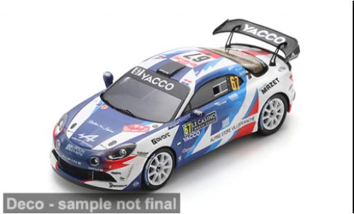 Alpine A110 1/43 Spark Rally RGT Rally Monte Carlo 2025 #67 R.Astier/D.Giraudet 1:43 diecast model cars