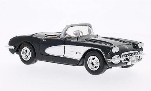 Chevrolet Corvette 1/24 Motormax (C1) black/white 1959 diecast model cars