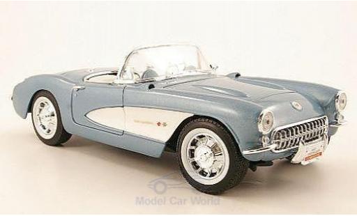Diecast model cars Chevrolet Corvette C1 1/18 Motormax metallic blue 1957 Chevrolet Corvette C1 1/18 Motormax metallic blue 1957 diecast model cars