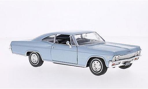 Chevrolet Impala 1/24 Welly SS 396 metallic blue 1965 diecast model cars