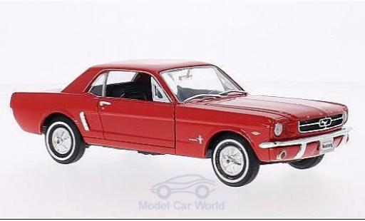 Ford Mustang 1/24 Welly Coupe red 1964 diecast model cars