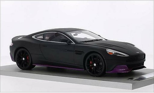 Aston Martin Vanquish coupe 1/18 Tecnomodel matt-black/metallic purple diecast model cars