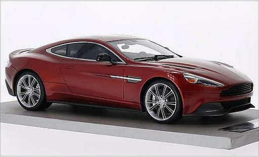 Aston Martin Vanquish coupe 1/18 Tecnomodel metallic red diecast model cars