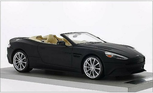 Aston Martin Vanquish volante 1/18 Tecnomodel matt-black diecast model cars