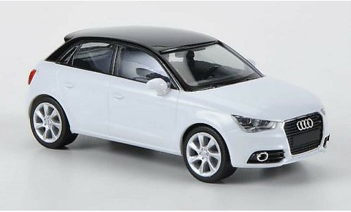 Audi A1 sportback 1/87 Herpa white/black diecast model cars
