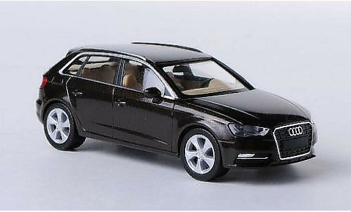 Audi A3 sportback 1/87 Herpa brown diecast model cars