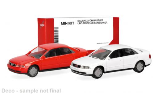 Audi A4 1/87 Herpa MiniKit rot/weiss 1:87 diecast model cars