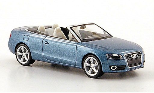 Audi A5 cabriolet 1/87 Herpa Convertible blue 2009 diecast model cars