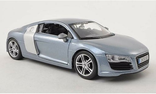 Audi R8 coupe 1/24 Maisto grey diecast model cars