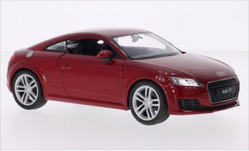 Audi TT coupe 1/24 Welly (8S) metallic red 2014 diecast model cars