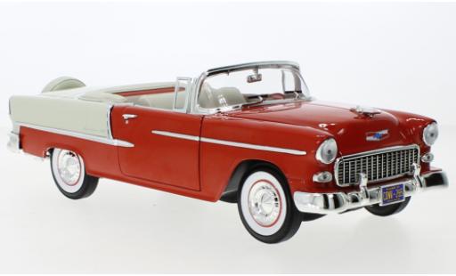 Chevrolet Bel Air 1/18 Auto World Convertible orange/beige 1955 diecast model cars