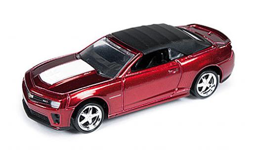 Chevrolet Camaro 1/64 Auto World ZL1 Convertible met.-red/white Special Version 2013 diecast model cars