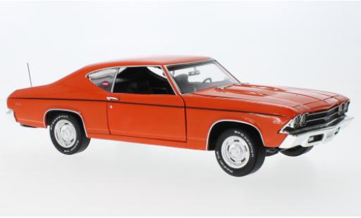Chevrolet Chevelle 1/18 Auto World Nickey orange 1969 diecast model cars