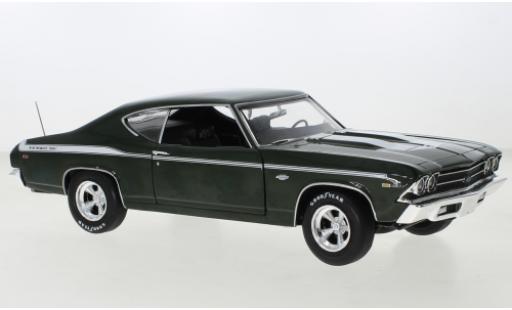 Chevrolet Chevelle 1/18 Auto World Yenko metallise green/white 1969 diecast model cars