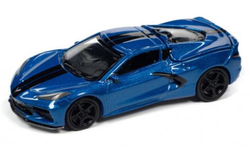 Chevrolet Corvette 1/64 Auto World (C8) Stingray metallise blue 2020 diecast model cars