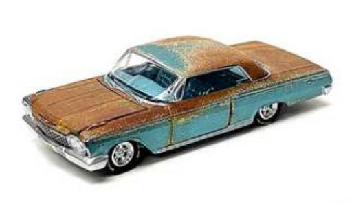 Chevrolet Impala 1/64 Auto World metallise turquoise/brown 1972 diecast model cars