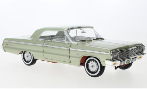 Diecast model cars Chevrolet Impala 1/18 Auto World SS 409 metallise green 1964 Chevrolet Impala 1/18 Auto World SS 409 metallise green 1964 diecast model cars