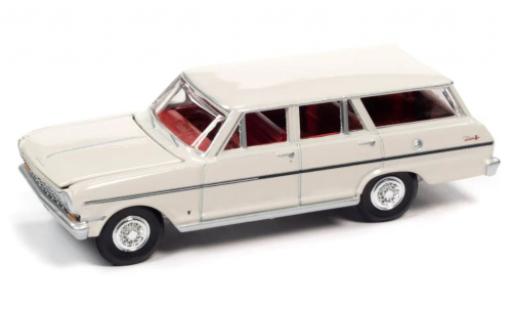 Diecast model cars Chevrolet Nova 1/64 Auto World II 400 Wagon white 1963 Chevrolet Nova 1/64 Auto World II 400 Wagon white 1963 diecast model cars