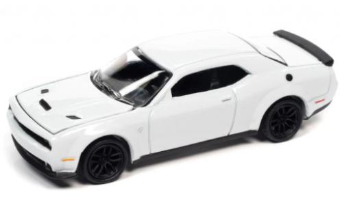 Dodge Challenger 1/64 Auto World Hellcat white 2018 diecast model cars
