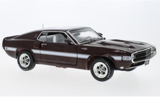 Diecast model cars Shelby GT 500 1/18 Auto World Ford Mustang red foncé 1969 Shelby GT 500 1/18 Auto World Ford Mustang red foncé 1969 diecast model cars