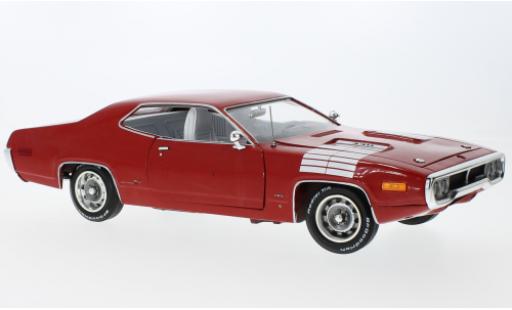 Diecast model cars Plymouth Road Runner 1/18 Auto World GTX red/white 1972 Plymouth Road Runner 1/18 Auto World GTX red/white 1972 diecast model cars