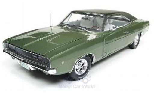 Dodge Charger 1/18 Auto World R/T metallic green 1968 diecast model cars