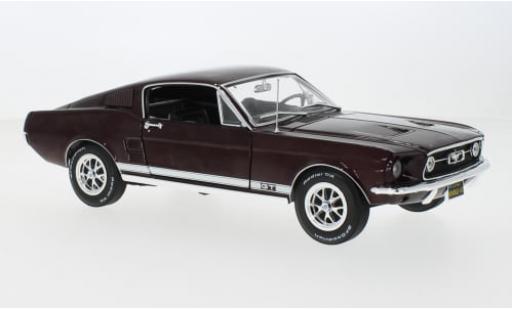 Ford Mustang 1/18 Auto World GT 2+2 metallise rot 1967 1:18 diecast model cars