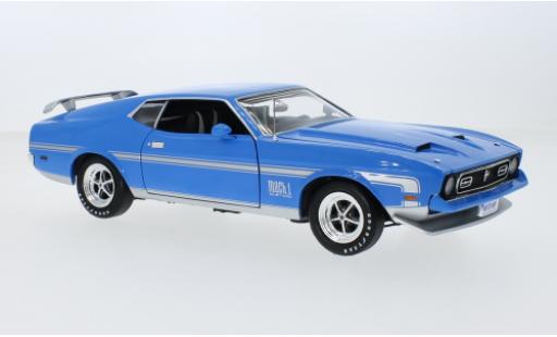 Ford Mustang 1/18 Auto World Mach 1 blau 1972 1:18 diecast model cars