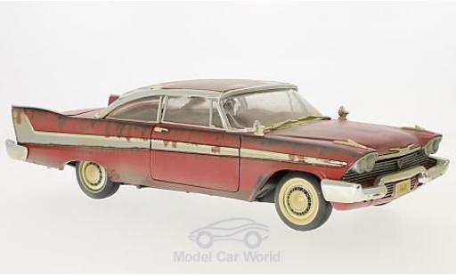 Diecast model cars Plymouth Fury 1/18 Auto World red Christine 1958 Dirty Version Plymouth Fury 1/18 Auto World red Christine 1958 Dirty Version diecast model cars