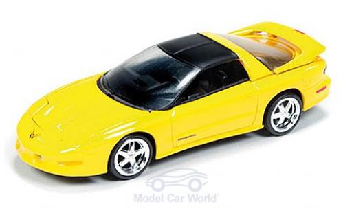 Diecast model cars Pontiac Firebird 1/64 Auto World T/A yellow/matt-black 1993 Pontiac Firebird 1/64 Auto World T/A yellow/matt-black 1993 diecast model cars