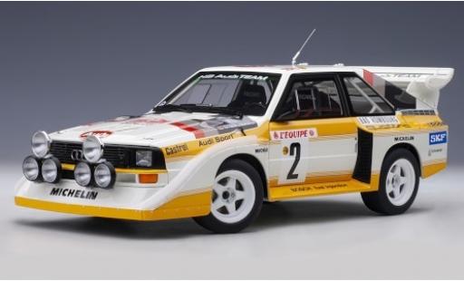 Diecast model cars Audi Quattro 1/18 AUTOart S1 No.2 HB Team Rallye Monte Carlo 1986 W.Röhrl/C.Geistdörfer Audi Quattro 1/18 AUTOart S1 No.2 HB Team Rallye Monte Carlo 1986 W.Röhrl/C.Geistdörfer diecast model cars