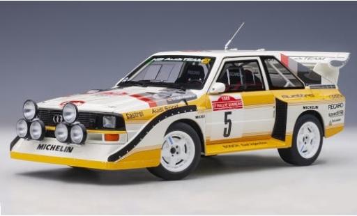 Diecast model cars Audi Sport Quattro 1/18 AUTOart Sport quattro S1 No.5 HB Team HB Rallye WM Rally San Remo 1985 W.Röhrl/C.Geistdörfer Audi Sport Quattro 1/18 AUTOart Sport quattro S1 No.5 HB Team HB Rallye WM Rally San Remo 1985 W.Röhrl/C.Geistdörfer diecast model cars