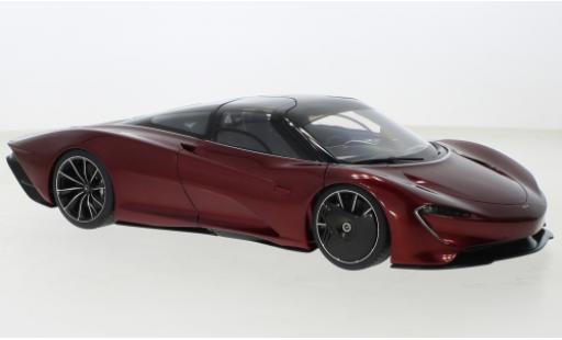 Diecast model cars McLaren Speedtail 1/18 AUTOart SpeedTail metallise red foncé/black 2020 McLaren Speedtail 1/18 AUTOart SpeedTail metallise red foncé/black 2020 diecast model cars