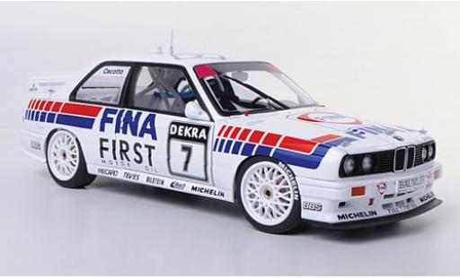 Diecast model cars Bmw M3 1/18 AUTOart (E30) No.7 Fina DTM 1992 1:18 Bmw M3 1/18 AUTOart (E30) No.7 Fina DTM 1992 1:18 diecast model cars